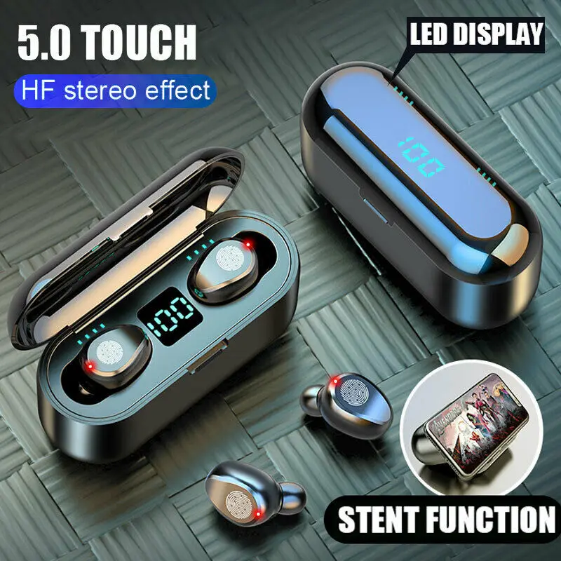 New TWS Bluetooth V5.0 Earphone Wireless Earphones Stereo Sport Wireless Headphones Earbuds LED Digital Display Touch Headset
New TWS Bluetooth V5.0 Earphone Wireless Earphones Stereo Sport Wireless Headphones Earbuds LED Digital Display Touch Headset