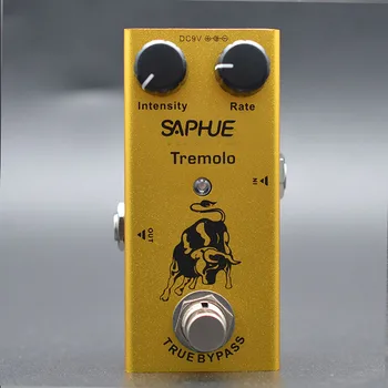 SAPHUE Electric Guitar Tremolo Intensity/Rate Knob Effect Pedal Mini Single Type DC 9V True Bypass
SAPHUE Electric Guitar Tremolo Intensity/Rate Knob Effect Pedal Mini Single Type DC 9V True Bypass