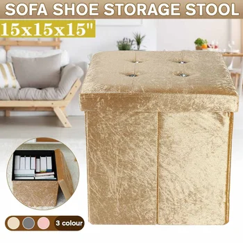 Square Foldable Ottoman Storage Stool Flannel Footstool Storage Box Small Sofa Chair Box Home Organizers Box Home Furniture
Square Foldable Ottoman Storage Stool Flannel Footstool Storage Box Small Sofa Chair Box Home Organizers Box Home Furniture