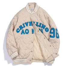 Men Bomber Jacket letter Patches HipHop Streetwear Harajuku Embroidery Jacket 2021 Autumn Loose Jacket Coat Outwear Cotton Liner
Men Bomber Jacket letter Patches HipHop Streetwear Harajuku Embroidery Jacket 2021 Autumn Loose Jacket Coat Outwear Cotton Liner