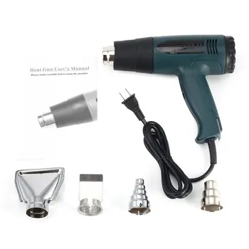 Hot Air Gun Thermostatic Plastic Welding Torch 1600W Electric Heat Gun Soldering Rework DIY Tool Heat Gun Hot Air Blower
Hot Air Gun Thermostatic Plastic Welding Torch 1600W Electric Heat Gun Soldering Rework DIY Tool Heat Gun Hot Air Blower