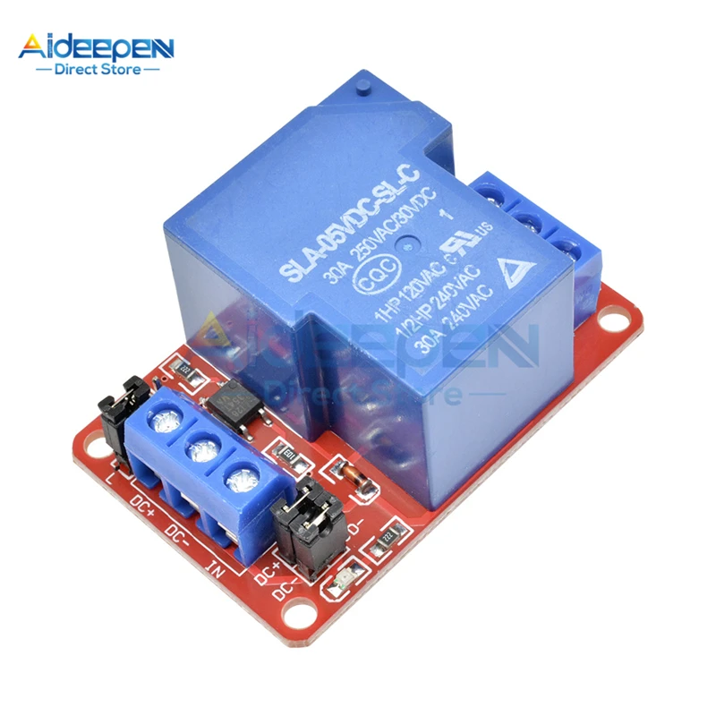 DC 5V 12V 24V 30A 1 Channel Relay Module With Optocoupler High / Low Level Trigger Relay High Power For Arduino
DC 5V 12V 24V 30A 1 Channel Relay Module With Optocoupler High / Low Level Trigger Relay High Power For Arduino