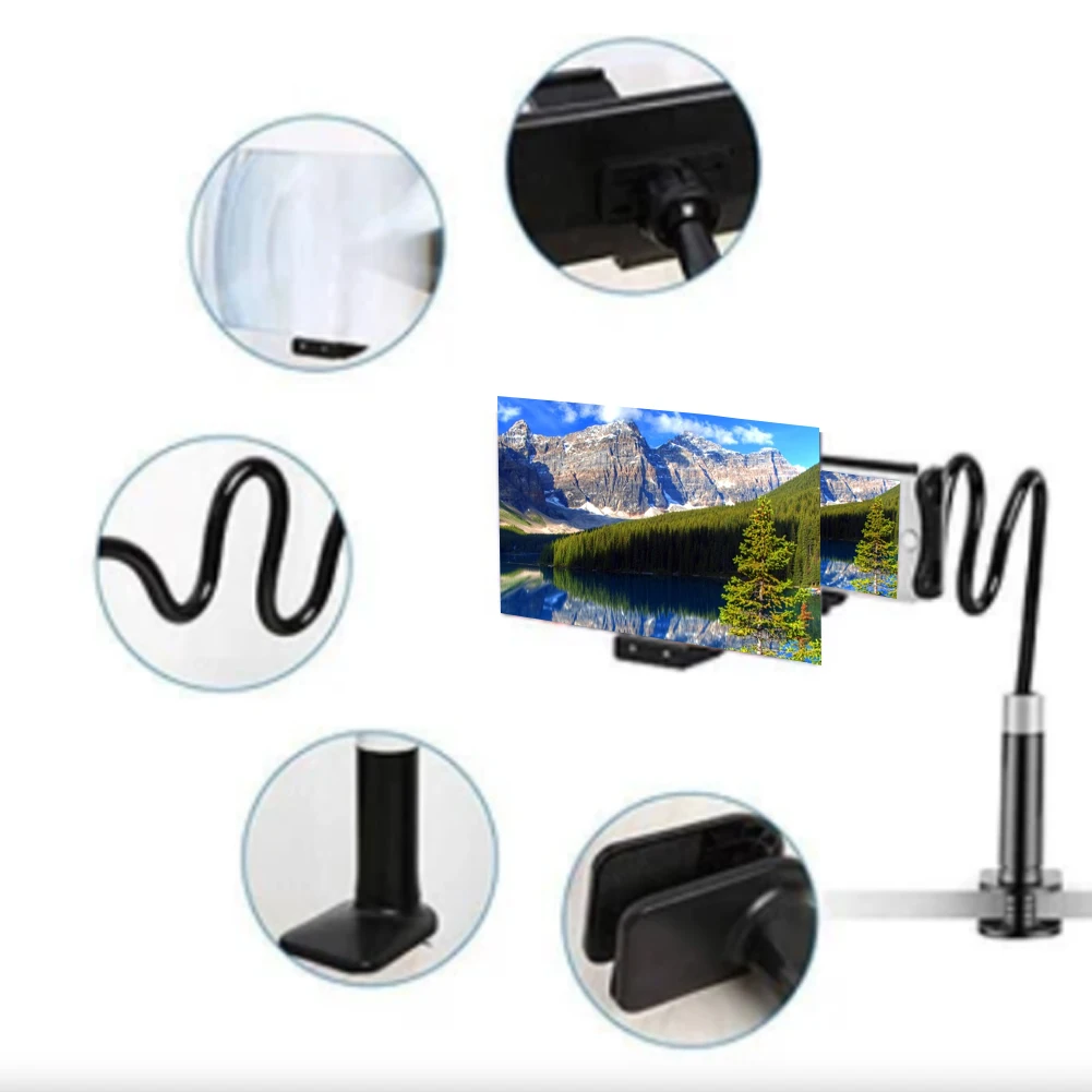 Mobile Phone HD Projection Phone Bracket Screen Magnifier 360 Degree Adjustable 8/12 Inch phone holder Stand screen enlarger
Mobile Phone HD Projection Phone Bracket Screen Magnifier 360 Degree Adjustable 8/12 Inch phone holder Stand screen enlarger