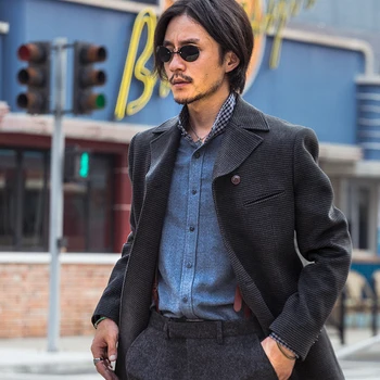 single breasted blazers men Autumn and winter retro small plaid suit jacket British style business casual slim jacket men suit
single breasted blazers men Autumn and winter retro small plaid suit jacket British style business casual slim jacket men suit