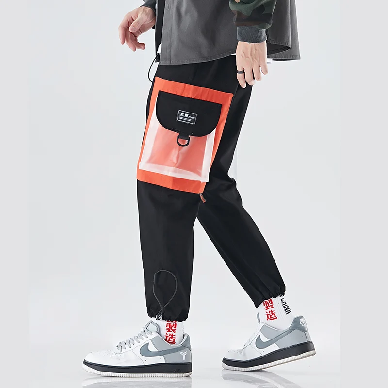 Brand New Men Cargo Pants Patchwork Multi-Pockets Mens Pants Transparent Pocket Black Green Apricot M-3XL Pantalones Hombres
Brand New Men Cargo Pants Patchwork Multi-Pockets Mens Pants Transparent Pocket Black Green Apricot M-3XL Pantalones Hombres
