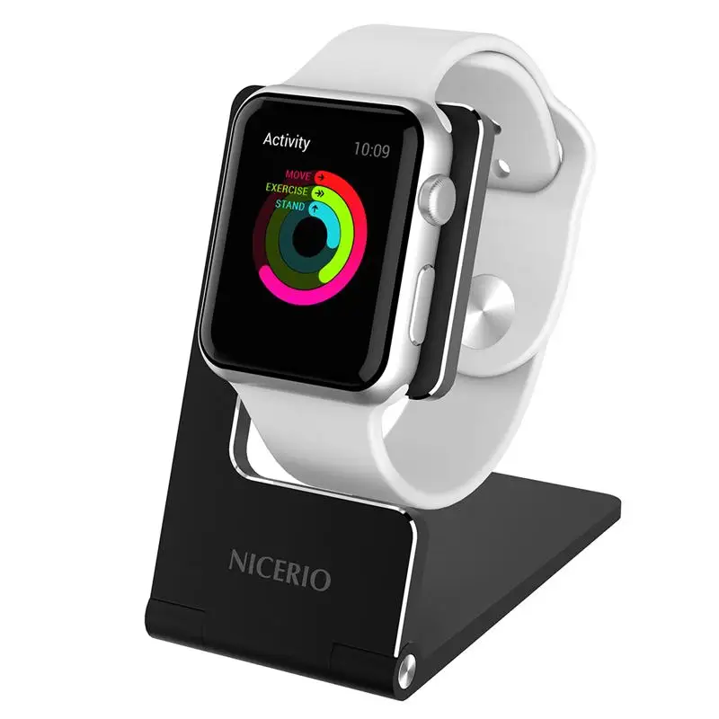 NICERIO Metal Aluminum Charger Holder For Apple Watch Bracket Charging Cradle Stand for Apple Watch 3 4 5 Smart Watch Holder
NICERIO Metal Aluminum Charger Holder For Apple Watch Bracket Charging Cradle Stand for Apple Watch 3 4 5 Smart Watch Holder