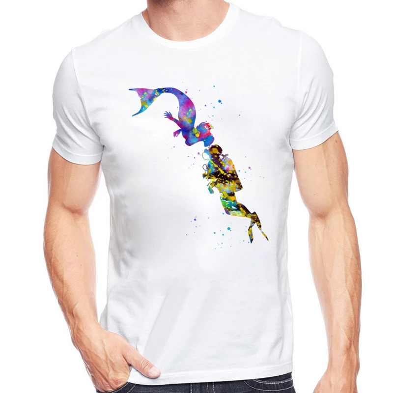 Mermaid kissing a sea diver Scuba Dive Heart Beat Best Gift for Diver T-Shirts Summer Short Sleeves Soft Mens Tshirts
Mermaid kissing a sea diver Scuba Dive Heart Beat Best Gift for Diver T-Shirts Summer Short Sleeves Soft Mens Tshirts