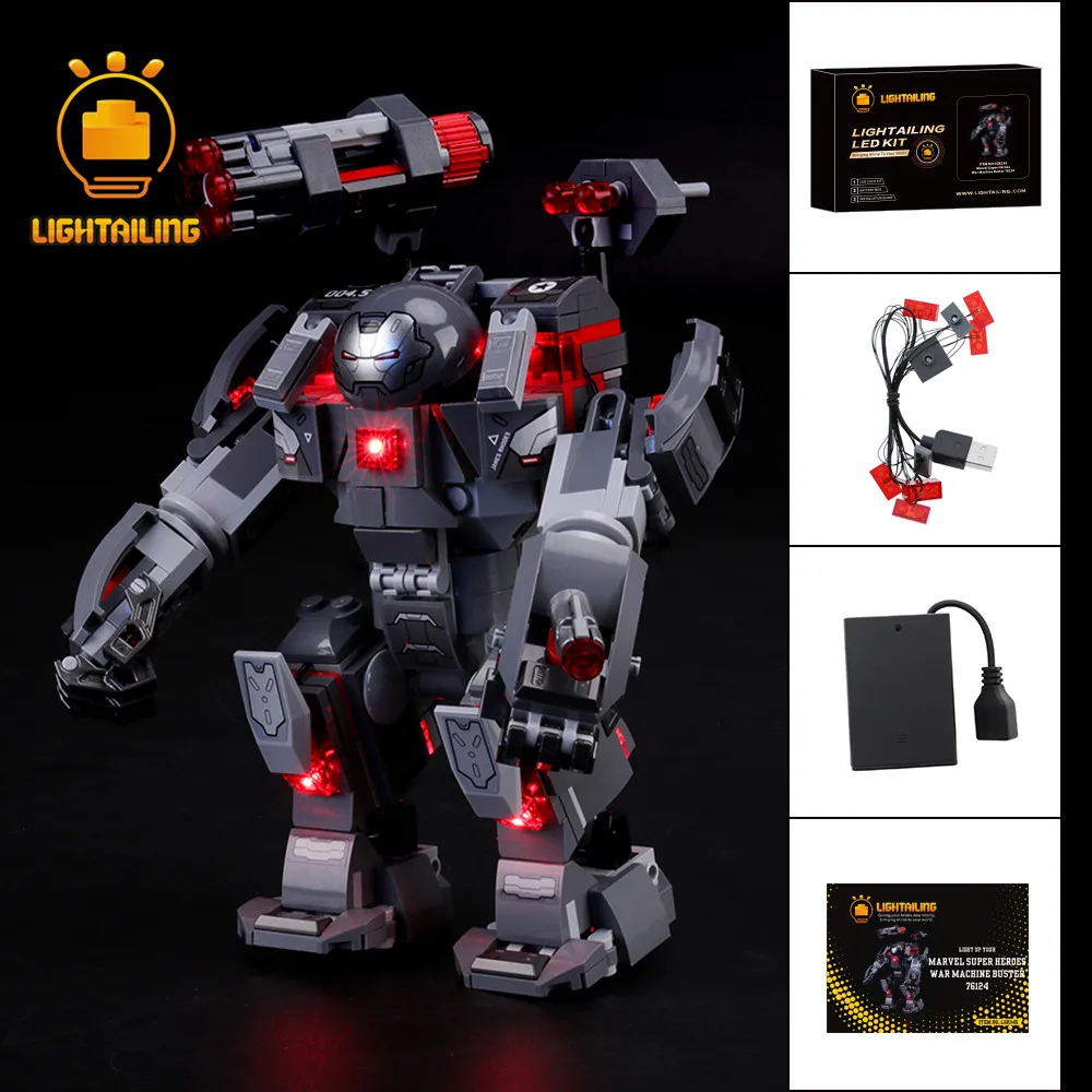 LIGHTAILING LED Light Kit For 76124 Super Heroes Series War Machine Buster Building Blocks Lighting Set
LIGHTAILING LED Light Kit For 76124 Super Heroes Series War Machine Buster Building Blocks Lighting Set