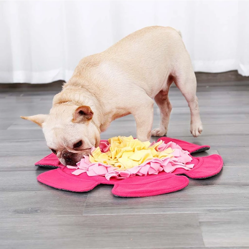 Flower Dog Snuffle Feeding Mat Pet Nosework Training Slow Eating Play Pad Durable Machine Washable Cushion Puzzle Soft
Flower Dog Snuffle Feeding Mat Pet Nosework Training Slow Eating Play Pad Durable Machine Washable Cushion Puzzle Soft