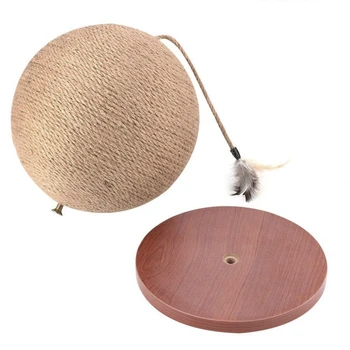 Sisal Cat Scratcher Board Catching Ball Pet Kitten Scratching Mat Post Scratcher Kitty Pet Scratcher Toys Furniture Protector
Sisal Cat Scratcher Board Catching Ball Pet Kitten Scratching Mat Post Scratcher Kitty Pet Scratcher Toys Furniture Protector