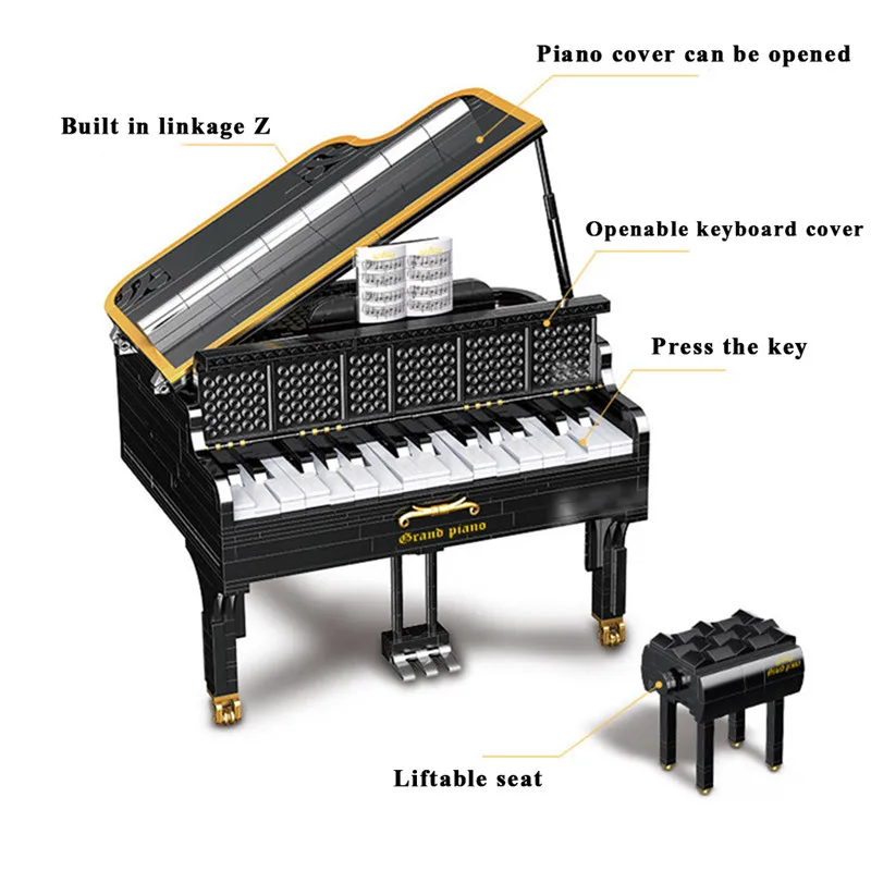 Kid's Blocks for Technic Toy Creative Piano Toys APP Control Playable Grand Piano Set Toys Bricks Game Gift
Kid's Blocks for Technic Toy Creative Piano Toys APP Control Playable Grand Piano Set Toys Bricks Game Gift