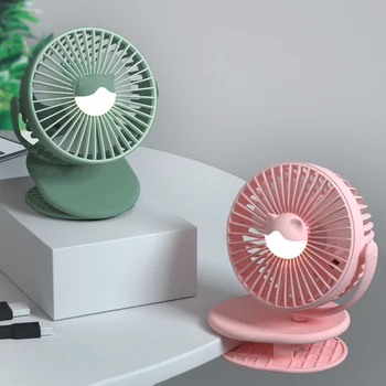 Portable Silent Mini Fan with Clip Cute DC 5V Rechargeable Table Stroller Clip Fan Small Summer Mini USB Cooling Fan with Light 
Portable Silent Mini Fan with Clip Cute DC 5V Rechargeable Table Stroller Clip Fan Small Summer Mini USB Cooling Fan with Light