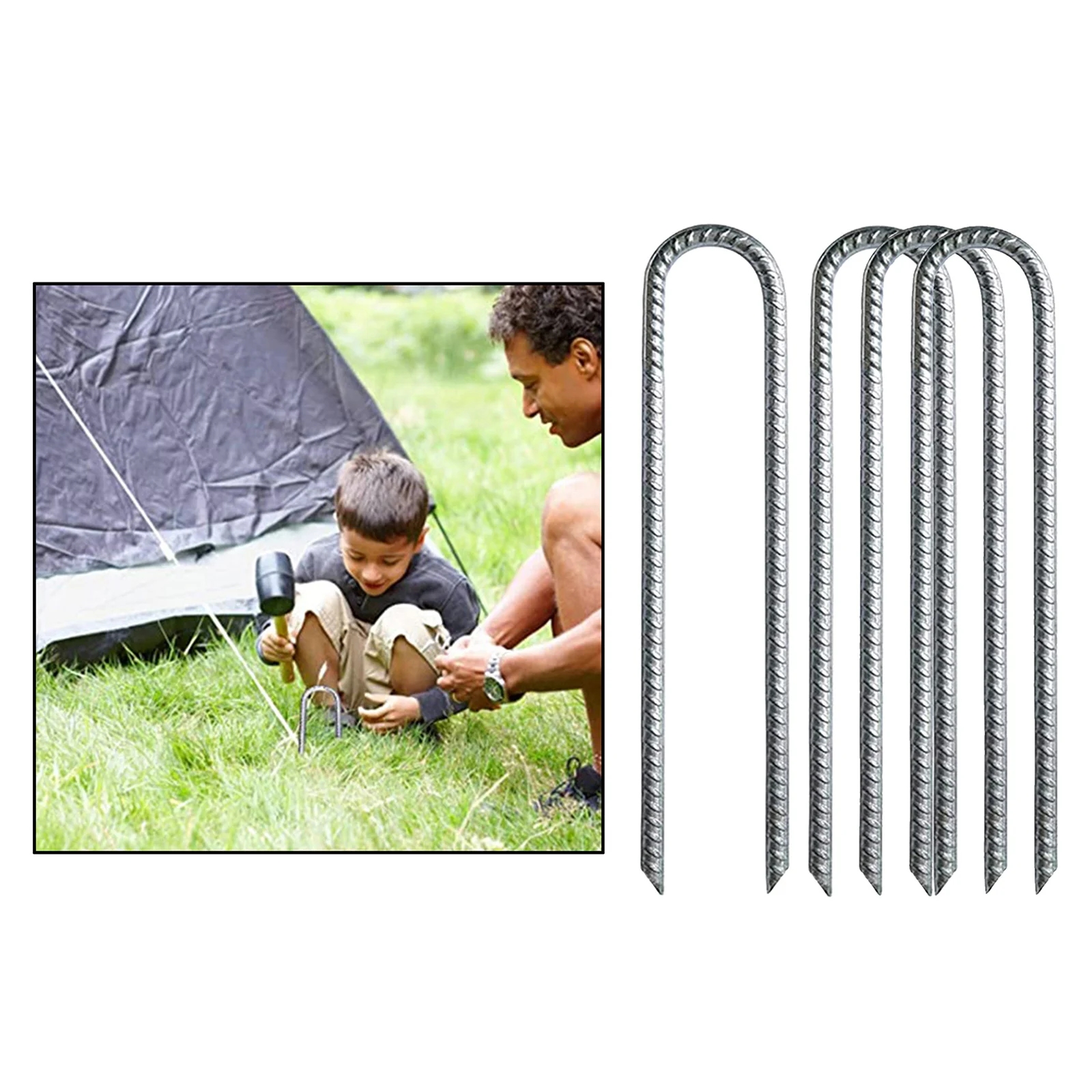 4 Pieces Trampoline Stakes Galvanized Wind Ground Anchors Pegs for Outdoor Swing Bouncy Castles Accessories
4 Pieces Trampoline Stakes Galvanized Wind Ground Anchors Pegs for Outdoor Swing Bouncy Castles Accessories