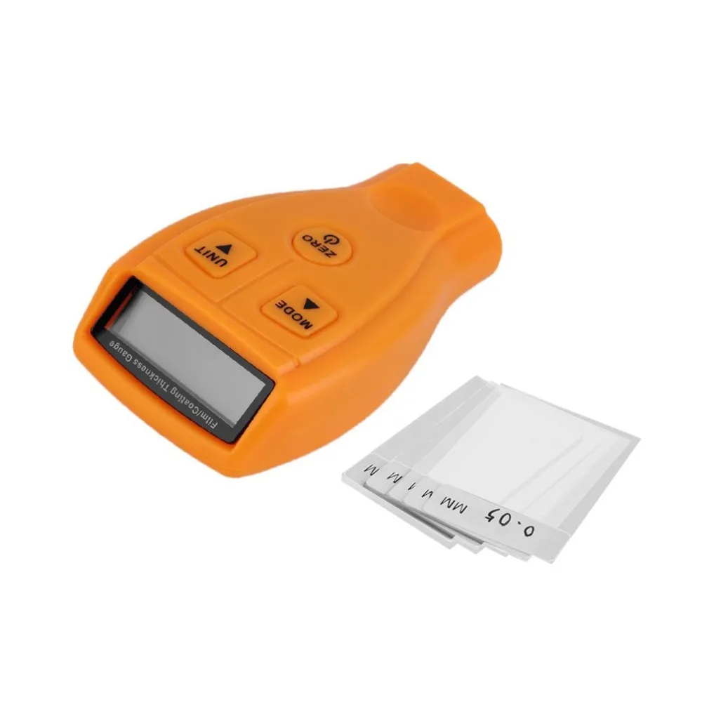 GM201 paint thickness tester Min LCD Digital Automotive Car Paint Coating Thickness Gauge Meter Probe Tester Measuring Tool