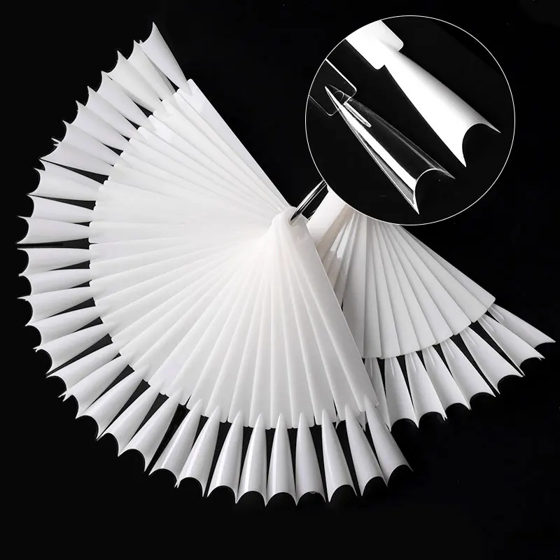 50 Fan-shaped Nail Art False Tips Display Color Card Fake Practice Chart Board Nails Palette Tools Uv Gel DIY Manicure Accessory
50 Fan-shaped Nail Art False Tips Display Color Card Fake Practice Chart Board Nails Palette Tools Uv Gel DIY Manicure Accessory