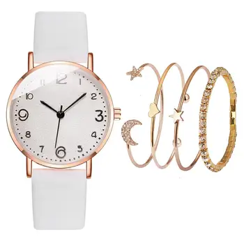 Fashion European Beauty Simple Casual Alloy Bracelet Watch Suit Alloy Leather Band Round Quartz Women Watches Luxury Clocks XB40
Fashion European Beauty Simple Casual Alloy Bracelet Watch Suit Alloy Leather Band Round Quartz Women Watches Luxury Clocks XB40