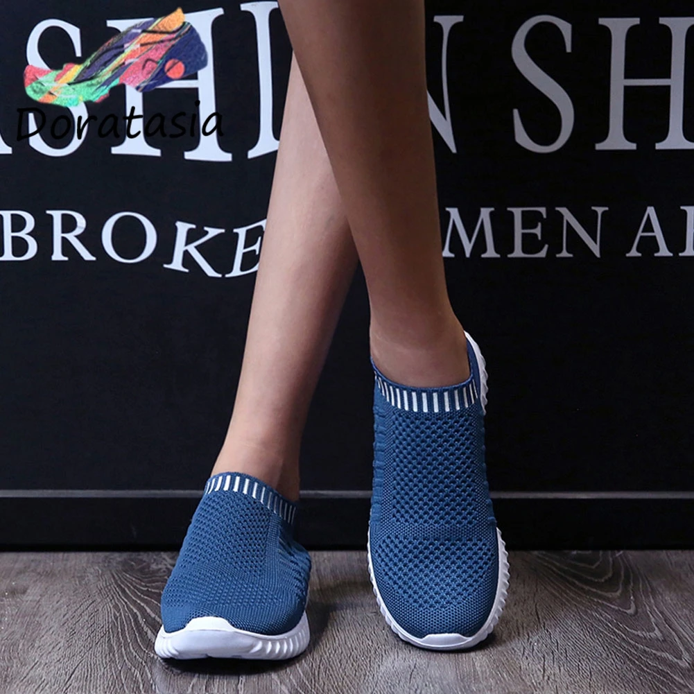 DORATASIA Consise Lady Spring Knitting Sock Flats Slip On Mesh Breathable Loafers Women Comfortable Plus Size Shoes Woman
DORATASIA Consise Lady Spring Knitting Sock Flats Slip On Mesh Breathable Loafers Women Comfortable Plus Size Shoes Woman