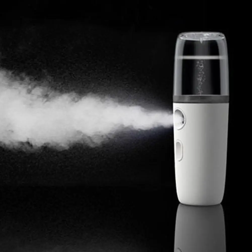Portable Handheld Nano Mist Spray Facial Humidifier Moisturizing Instrument USB Charging Water Steamer Hydrating Device | Красота и