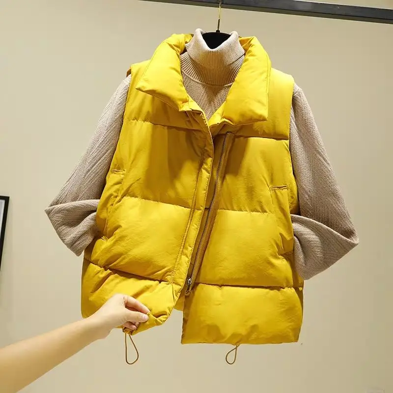 2019 New Ladies Vest Coat Casual Style Autumn Spring Yellow green Solid Top Design Veste Femme XL Coat Vest Women
2019 New Ladies Vest Coat Casual Style Autumn Spring Yellow green Solid Top Design Veste Femme XL Coat Vest Women