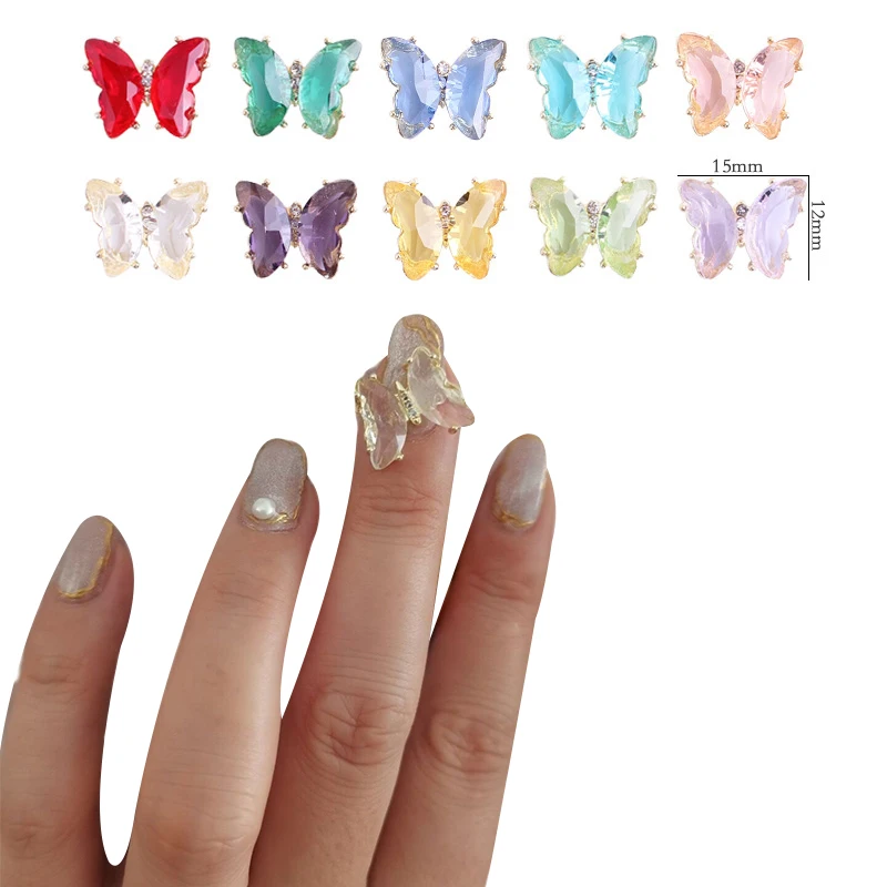 2pcs/Set Crystal Butterflies Jewelry 3D Aurora Metal Edge Butterflys Rhinestones for Nails Nail Accessories Nail Art Decorations 
2pcs/Set Crystal Butterflies Jewelry 3D Aurora Metal Edge Butterflys Rhinestones for Nails Nail Accessories Nail Art Decorations