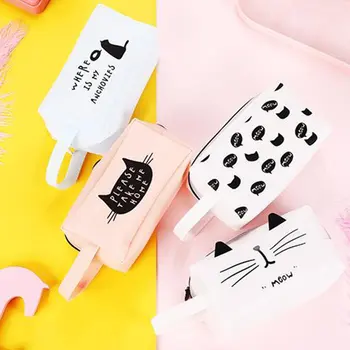 Pencil bag Cartoon Cat Gel Pencil Case Large Capacity pencil box School Stationery Pen Bag With Portable Carrying Handle Kawaii
Pencil bag Cartoon Cat Gel Pencil Case Large Capacity pencil box School Stationery Pen Bag With Portable Carrying Handle Kawaii