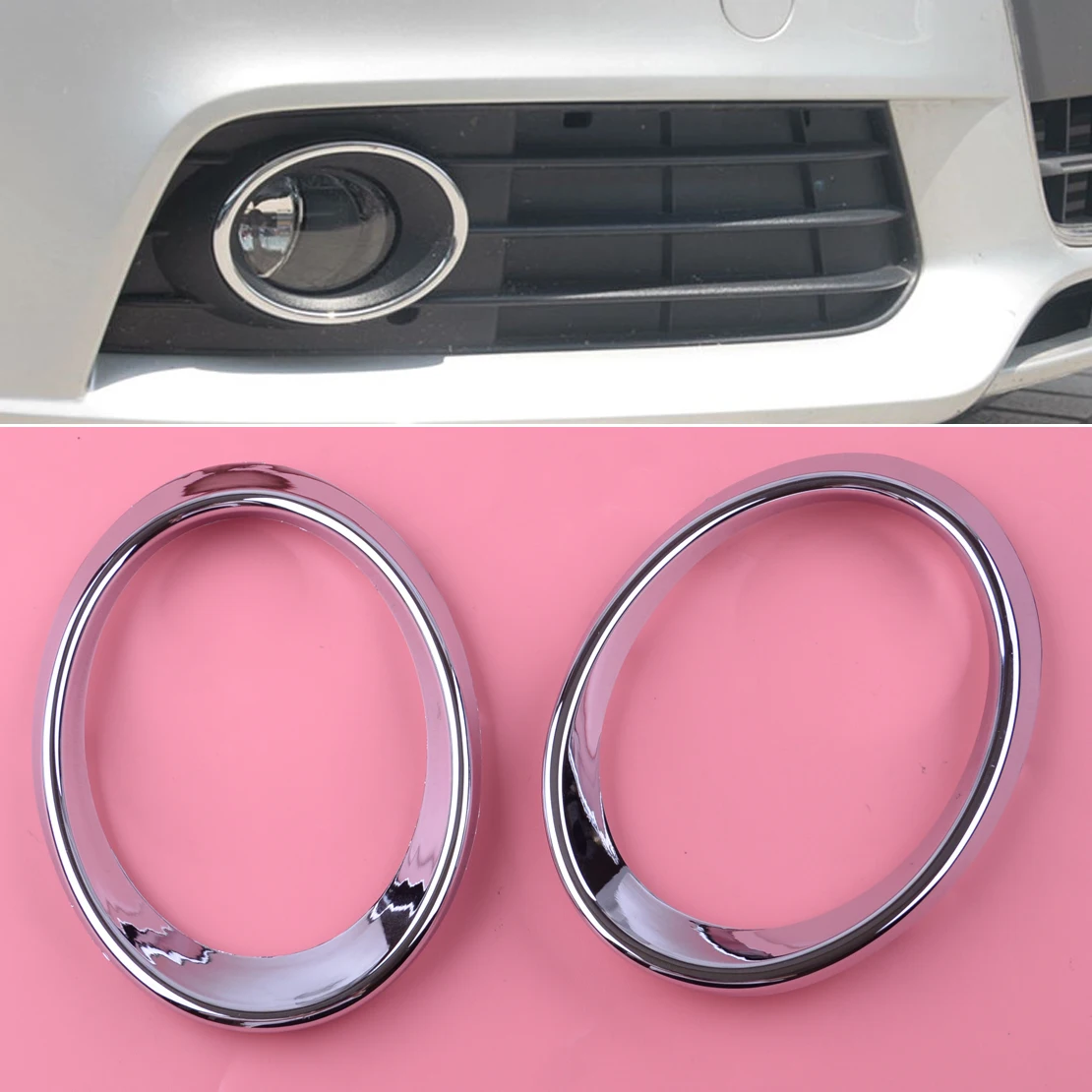 DWCX 2Pcs Chrome Front Fog Light Lamp Cover Trim Car Styling Mouldings Fit for Audi Q5 2010 2011 2012
DWCX 2Pcs Chrome Front Fog Light Lamp Cover Trim Car Styling Mouldings Fit for Audi Q5 2010 2011 2012