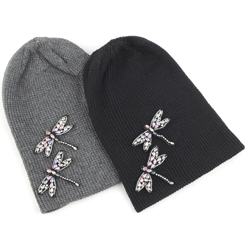 Fashion Adult Cashmere Knitted Beanie Hats With Dragonflies Accessories Autumn Winter Warm Hat Outdoor Casual Beanies Skull Cap
Fashion Adult Cashmere Knitted Beanie Hats With Dragonflies Accessories Autumn Winter Warm Hat Outdoor Casual Beanies Skull Cap