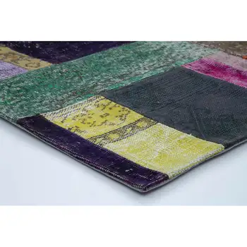 142x201 Cm Multicolor Handmade Patchwork Rug-5x7 Ft 
142x201 Cm Multicolor Handmade Patchwork Rug-5x7 Ft
