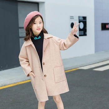 2019 Hot Girls Woolen Fabric Overcoat Fall Spring Autumn Children's Wear New Teenager 3 Colors Kids Thin Jacket Outerwear
2019 Hot Girls Woolen Fabric Overcoat Fall Spring Autumn Children's Wear New Teenager 3 Colors Kids Thin Jacket Outerwear