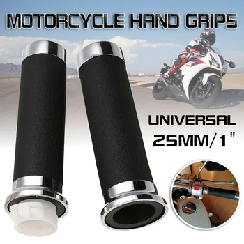 Universal 1 Pair 25mm Motorcycle Handlebar Hand Grips Black And Sliver Rubber Plastic Handle Bar For Honda
Universal 1 Pair 25mm Motorcycle Handlebar Hand Grips Black And Sliver Rubber Plastic Handle Bar For Honda