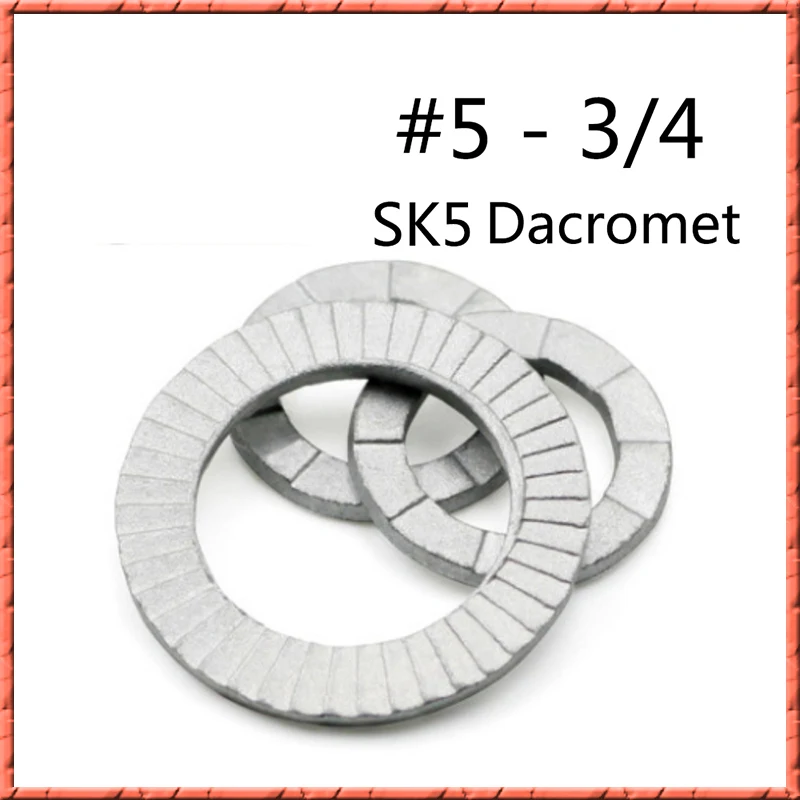20-50pcs DIN25201 #5~3/4two fold self locking nord lock washers SK5 dacromet Loose-proof shock-proof gasket British and American
20-50pcs DIN25201 #5~3/4two fold self locking nord lock washers SK5 dacromet Loose-proof shock-proof gasket British and American