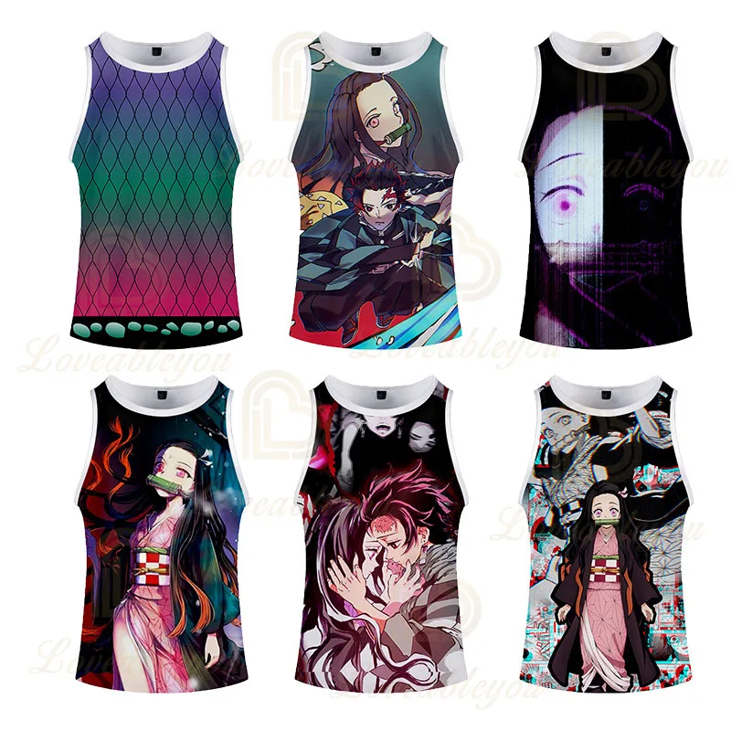 Demon Slayer Tank Tops Unisex Sleeveless Summer Clothing Fitness Boys and Girls Bodybuilding Sports Vest 3d Print Beach Tank Top
Demon Slayer Tank Tops Unisex Sleeveless Summer Clothing Fitness Boys and Girls Bodybuilding Sports Vest 3d Print Beach Tank Top