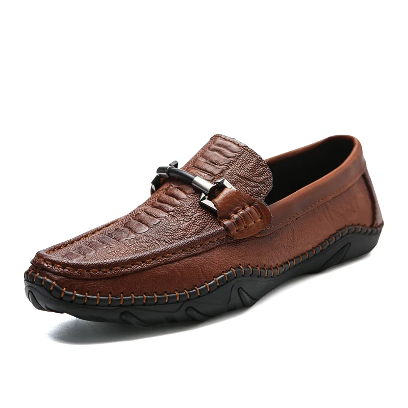 Crocodile Pattern Genuine Leather Loafers Men Slip On Shoes Casual Driving Moccasins
Crocodile Pattern Genuine Leather Loafers Men Slip On Shoes Casual Driving Moccasins