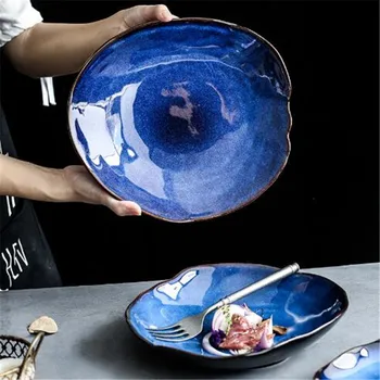 Dinnerware Food Dish Plate Nordic Ceramic Bowl Pottery Irregular Salad Platter Dish
Dinnerware Food Dish Plate Nordic Ceramic Bowl Pottery Irregular Salad Platter Dish