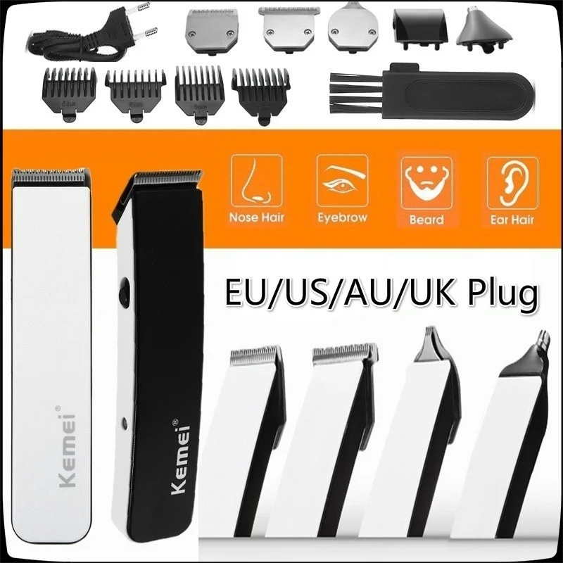 Kemei 5 in 1 Electric Haircut Trimmer Clipper Nose Beard Ear Hair Shaver Kit Vacuum Men's Care Tools
Kemei 5 in 1 Electric Haircut Trimmer Clipper Nose Beard Ear Hair Shaver Kit Vacuum Men's Care Tools