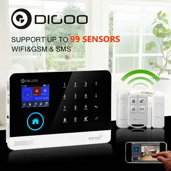 DIGOO DG-HOSA Wireless Home Burglar Security Alarm Systems WIFI GSM GPRS Alarm System APP Remote Control RFID Motion Detector
DIGOO DG-HOSA Wireless Home Burglar Security Alarm Systems WIFI GSM GPRS Alarm System APP Remote Control RFID Motion Detector