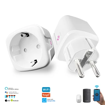 16A WIFI Smart Electrical EU Socket Wireless Remote Control Wall Socket Smart Plug Works With Alexa Google Home Tuya App Control
16A WIFI Smart Electrical EU Socket Wireless Remote Control Wall Socket Smart Plug Works With Alexa Google Home Tuya App Control