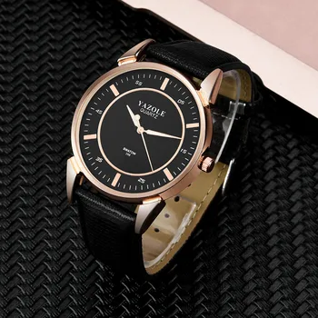 Simple Brand Watches Men YAZOLE Luxury Men's Watch Stainless steel Leather Band Analog Quartz Wrist Watch relogio masculino
Simple Brand Watches Men YAZOLE Luxury Men's Watch Stainless steel Leather Band Analog Quartz Wrist Watch relogio masculino