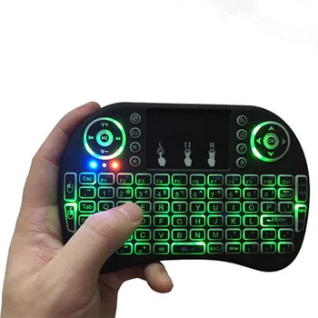Rii I8 Backlit Remote Air Mouse Mini Keyboard with Touchpad Backlight Wireless Control for Android Smart TV Box 3 Color Lighting
Rii I8 Backlit Remote Air Mouse Mini Keyboard with Touchpad Backlight Wireless Control for Android Smart TV Box 3 Color Lighting