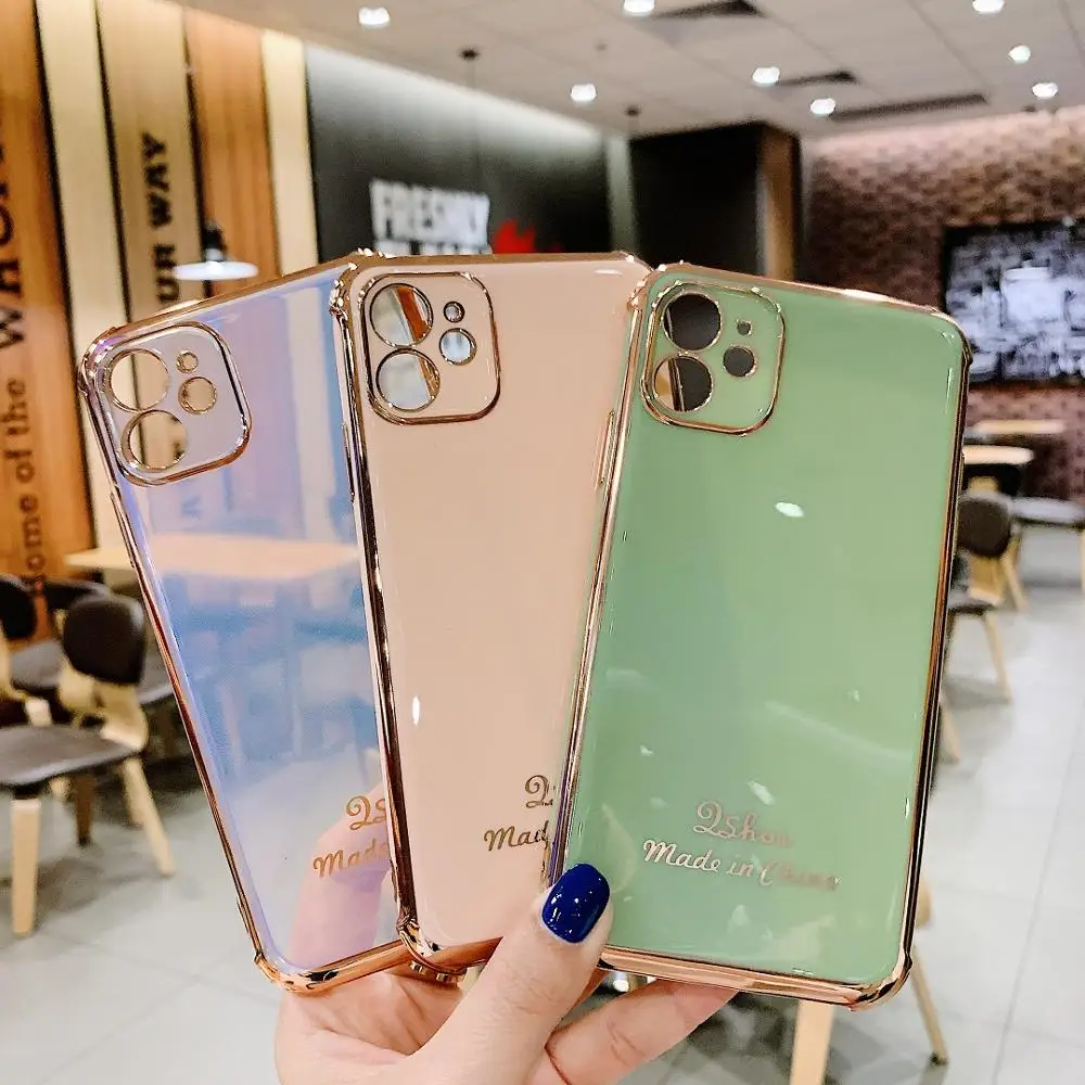 Luxury Square For Apple iPhone 12 Pro Max mini 11 Promax XSMAX Case solid soft shell Mobile phone Accessories Protective Cover
Luxury Square For Apple iPhone 12 Pro Max mini 11 Promax XSMAX Case solid soft shell Mobile phone Accessories Protective Cover