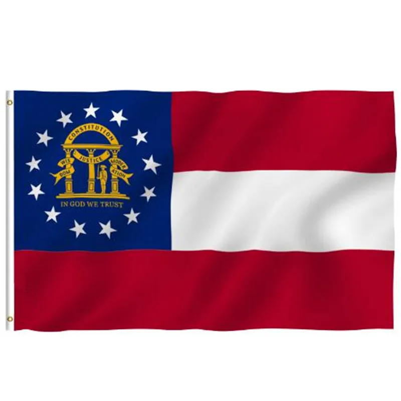 Fly Breeze 90x150cm Georgia State Polyester Flag - State of Georgia GA Flags with Brass Grommets 3 X 5 Ft
Fly Breeze 90x150cm Georgia State Polyester Flag - State of Georgia GA Flags with Brass Grommets 3 X 5 Ft