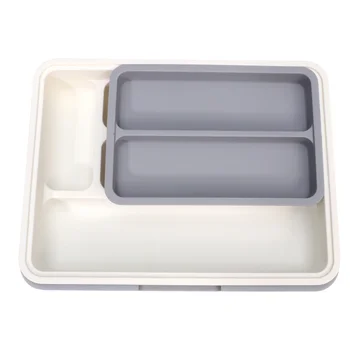 Tableware Storage Holder Cutting Tool Chopstick Spoon Box Kitchen Drawer Type Box (Grey)
Tableware Storage Holder Cutting Tool Chopstick Spoon Box Kitchen Drawer Type Box (Grey)