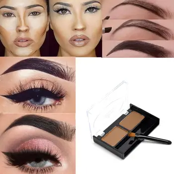 Eye Brow Dye Makeup 2 Color Eyebrow Powder Palette with Cake Kit Brush Eyebrow Waterproof Shadow Tattoo Y7Q5 
Eye Brow Dye Makeup 2 Color Eyebrow Powder Palette with Cake Kit Brush Eyebrow Waterproof Shadow Tattoo Y7Q5
