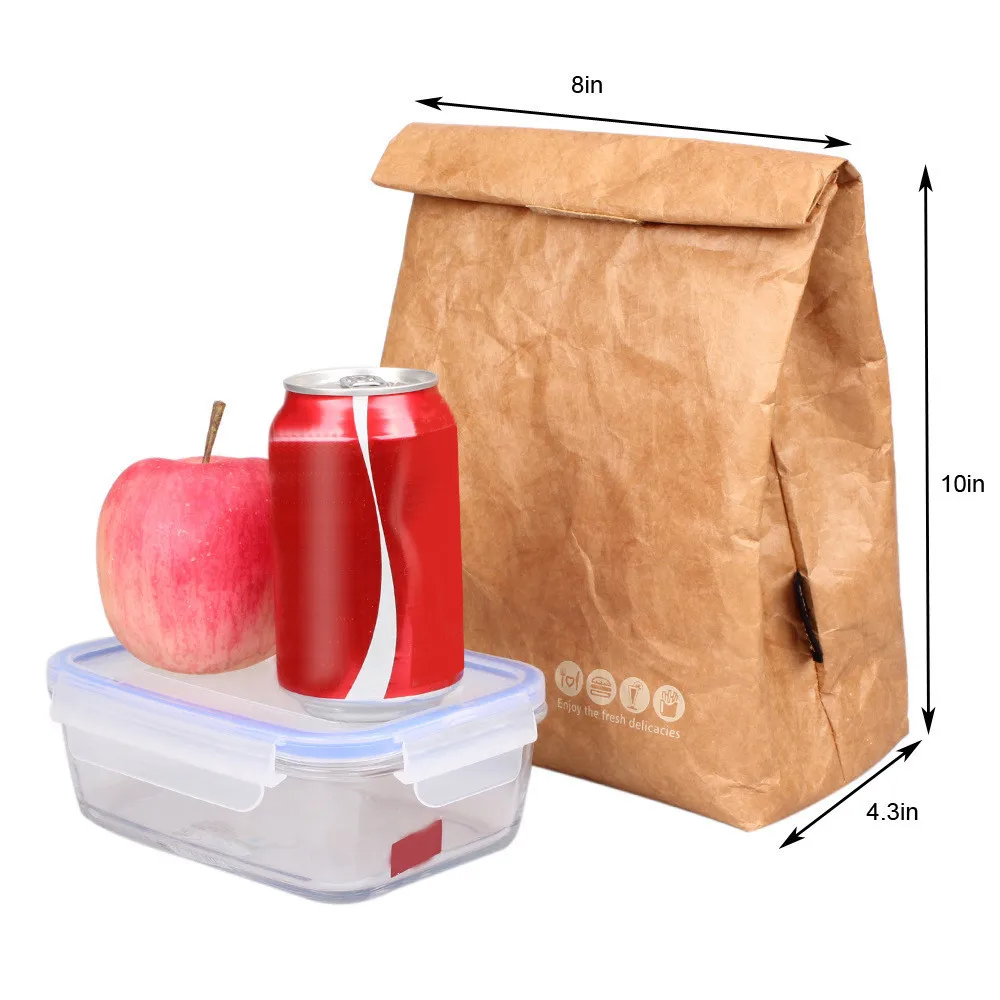 Foldable Reusable Leakproof Food Container Large Capacity Lunch Bag Waterproof Thermal Insulation Kraft Paper Aluminum Foil
Foldable Reusable Leakproof Food Container Large Capacity Lunch Bag Waterproof Thermal Insulation Kraft Paper Aluminum Foil