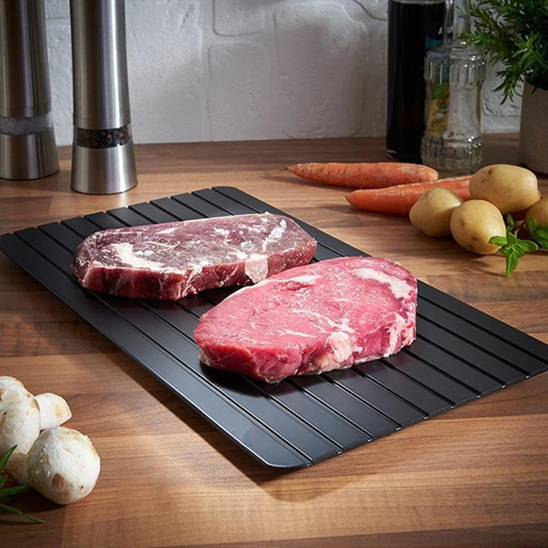 Master Star Rapid Defrosting Frozen Meat Steak Board Naturally Thaw Aluminum Board Quickly Defrost Tray Tool
Master Star Rapid Defrosting Frozen Meat Steak Board Naturally Thaw Aluminum Board Quickly Defrost Tray Tool