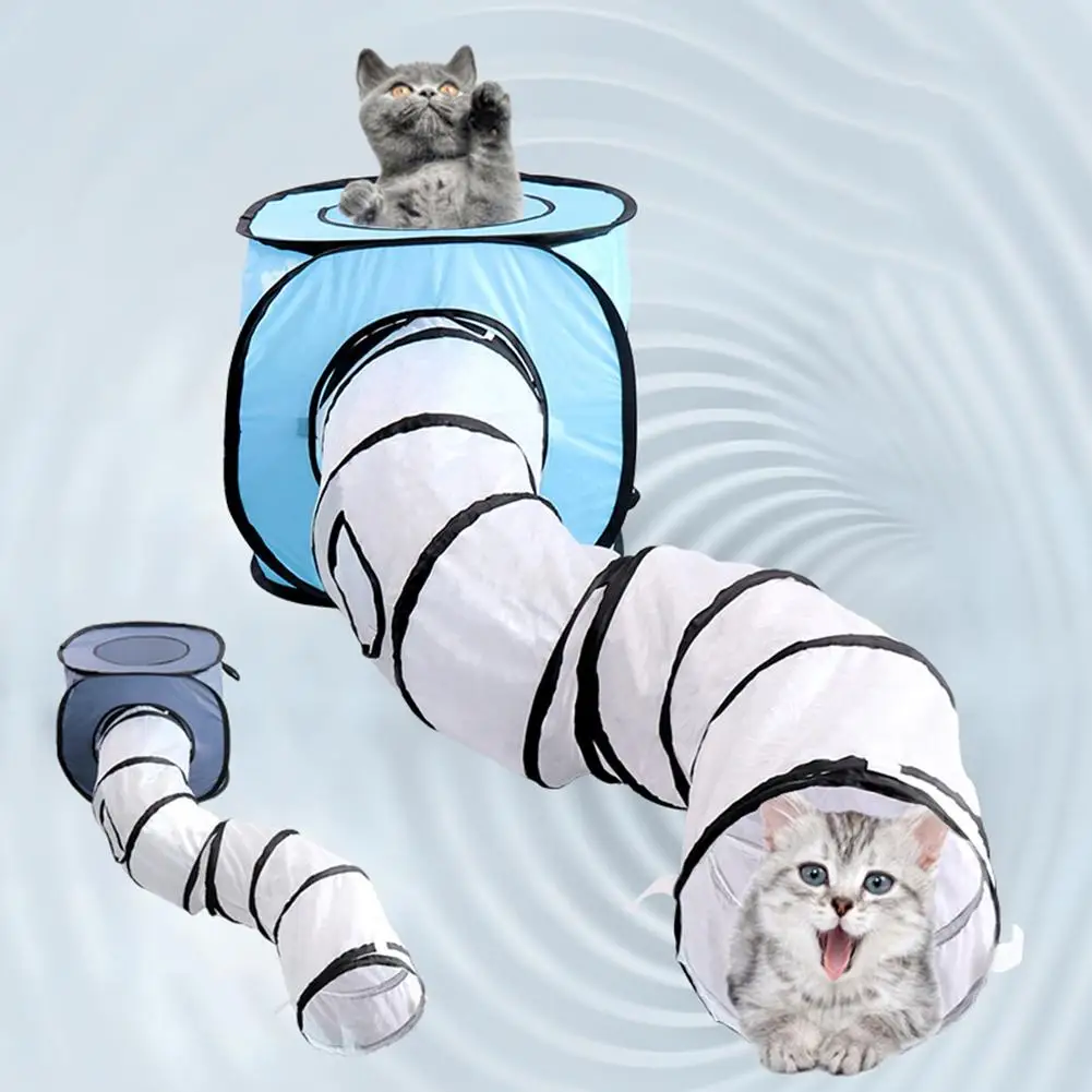 S-type Cat Tunnel 2 In 1 Pop Up Square Tent 47*45cm Round Opening Room 120cm Indoor & Outdoor Cat Toy Cube Foldable Kitten Tent
S-type Cat Tunnel 2 In 1 Pop Up Square Tent 47*45cm Round Opening Room 120cm Indoor & Outdoor Cat Toy Cube Foldable Kitten Tent