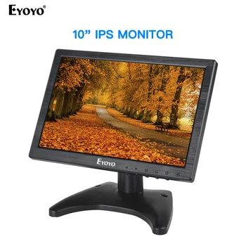 Eyoyo EM10W 10.1" LCD 1280x800 HD Monitor Mini TV Computer Display Screen BNC AV Input Security Monitor With Speaker VGA HDMI
Eyoyo EM10W 10.1" LCD 1280x800 HD Monitor Mini TV Computer Display Screen BNC AV Input Security Monitor With Speaker VGA HDMI