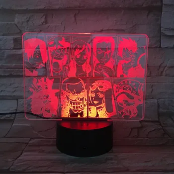 The Straw Hat Pirates LED Clock Table Lamp Kids Sleeping Night Light One Piece USB Remote Atmosphere Light Children Gift Toy
The Straw Hat Pirates LED Clock Table Lamp Kids Sleeping Night Light One Piece USB Remote Atmosphere Light Children Gift Toy
