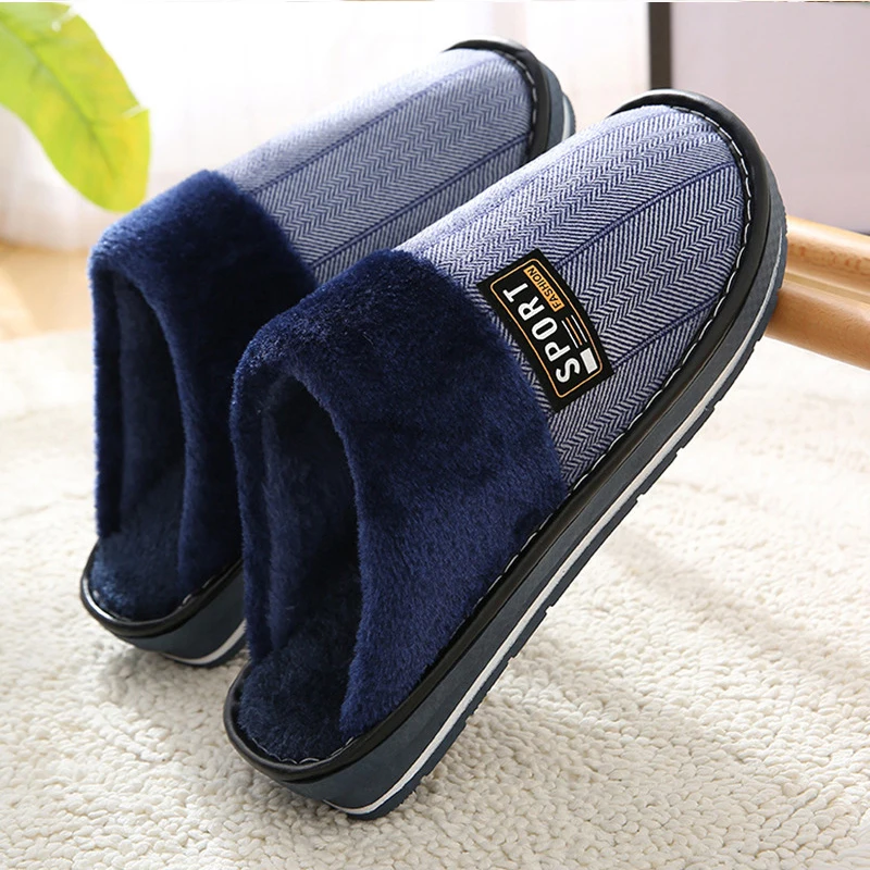 Men Home Slippers 2020 New Winter Plush Warm Platform Slippers men House Slippers for boys Striped Soft Blue Brown Indoor Shoes
Men Home Slippers 2020 New Winter Plush Warm Platform Slippers men House Slippers for boys Striped Soft Blue Brown Indoor Shoes