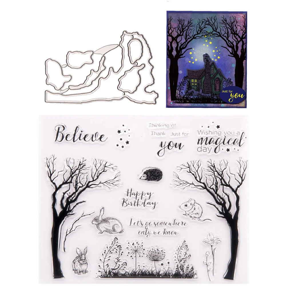 2020 New Word Clear Stamps and Tree Rabbit Metal Cutting Dies Stencil for DIY Scrapbooking Handmade Paper Card Embossing Templat
2020 New Word Clear Stamps and Tree Rabbit Metal Cutting Dies Stencil for DIY Scrapbooking Handmade Paper Card Embossing Templat